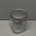Grant Howard Jumbo Mason Embossed Glass Storage Jar, 92 Ounces, Clear