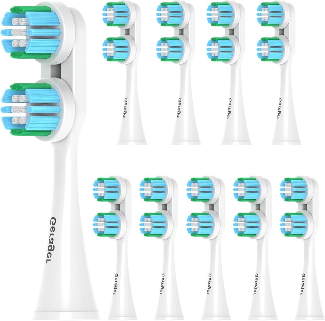 Replacement Heads Compatible with Spinbrush Electric Toothbrush Adults Toothbrush Head, 10 Pack Brush Heads Medium Bristles
