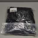 MakeMeChic Women's Maternity 2 Piece Outfits Lounge Set Ribbed Knit Long Sleeve Hoodie and Pants Pregnancy Set (Black) Small