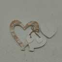Amyhill 2 Pcs Vintage Rustic Wood Heart Decor White Farmhouse Love Ornaments Centerpiece Wooden Heart Table Tiered Tray Decoration for Mother's Day Wedding