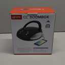 GPX, Inc. Portable Top-Loading CD Boombox with AM/FM Radio and 3.5mm Line in for MP3 Device - Black (Pack of 1)