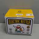 Hazel Quinn X Eduardo Recife Electric Kettle - 1200W Fast Water Boiling, 1.7L/57oz, All 304 Stainless Steel Interior, BPA-Free, Auto Shut-Off, Cordless Retro Teapot with Thermometer - Floral Patterned