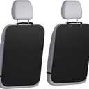 lebogner Back Seat Cover for Kids, 2 Pack X-Large Waterproof Kick Mats Backseat Protector, Durable Car Seat Back Protectors for Vehicles to Protect from Dirt, Mud & Scratches, Fits Most SUVs and Vans (black)