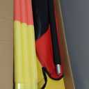 Trampoline for Kids, Upgrade Full Anti-Rust 440lbs Indoor Outdoor Toddler Trampoline with Net, 55" Adjustable Baby Toddler Trampolines Accessories Dart Board (48", Red Yellow)