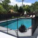 WaterWarden Safety Fence for Inground Pool 4 x 24 ft, Guards Children and Pets, UL Certified to ASTM F2288, 4 Foot Tall Removable Protection Barrier, Hardware Included, 2 Sets of 4'x12', Black