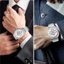 Metal Band Compatible with Samsung Galaxy Watch 8 40mm/44mm/Classic 46mm 2025,No Gap Business Stainless Steel Strap for Galaxy Watch8 Men Women,NOT for Other Models