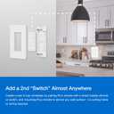 Lutron Caseta 3 Way Smart Dimmer Light Switch Kit, Includes Pico Remote, Bracket, and LED Dimmer Switch, No Neutral Required, P-PKG1WB-WH