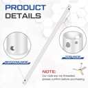VIHOSE 36 Inch Ceiling Fan Downrod with Extension Cord 3 ft White Downrod for Ceiling Fan 1 Inch Outside Diameter Not Threaded Suitable for a Wide Range of Fans
