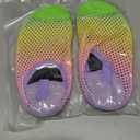 Scurtain Kids Toddler Water Shoes Barefoot Quick-Dry Aqua Socks for Boys Girls Baby with Non-Slip Rubber Sole (6-7 Toddler, Colorful/Fusion)