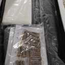 King Size Velvet Bed Frame and Vertical Chanel Tufted Headboard, Upholstered Platform Bed wtih Wingback, No Box Spring Needed, Strong Wooden Slats, White