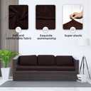 Outdoor Cushion Covers Set,8PCS Patio Furniture Couch Seat Slipcovers, Replacement for Sofa Sectional Chair(Cover，Only)