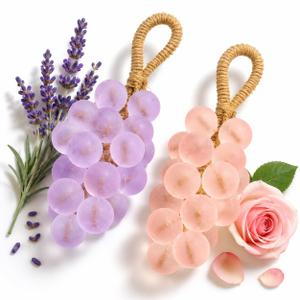2 Pack Grape Soap, Purple & Pink