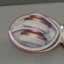 ZIHNIC Bluetooth Headphones Over-Ear, Foldable Wireless and Wired Stereo Headset Micro SD/TF, FM for Cell Phone,PC,Soft Earmuffs &Light Weight for Prolonged Wearing(Rose Gold)