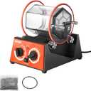 VEVOR Jewelry Polisher Tumbler, 6.6lbs/3kg Capacity Mini Rotary Tumbler Machine with 0-60 Minutes Timer, 5 Speeds Jewelry Rotary Finisher for Surface Polishing Grinding Buffing Gemstones Jewels Coins,6.1 x 9 x 9 in