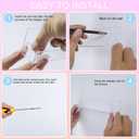 6 Pack Wall Mounted Acrylic Nail Polish Organizer Rack 15 Inch Clear Nail Polish Shelf with Removable Ends Multi-Purpose Shelf for Essential Oils Cosmetics Storage Display for Salon Bathroom