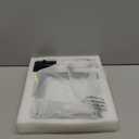 Ruacq Rechargeable Wall Mounted Makeup Mirror with Lights, Double Sided 1X/10X Magnifying Vanity Mirror with 3 Color Lighting, Touch Screen Dimmable, 360 Rotation Extension Foldable Arm(Matte Black)