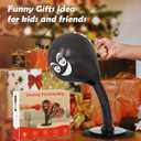 Desktop Punching Bag with Suction Cup - Punch Away Stress, Heavy Duty Office Desk Stress Ball for Adults & Kids, Fun Boxing Toy for Coworkers, Friends (Black)