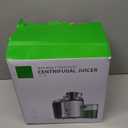 GDOR 800W Juicer Machine, 3 Wide Feed Chute, Dual-Speed Centrifugal Juicer for Fruits & Vegetables, Anti-Drip Function, BPA-Free, Easy to Clean with Brush, White