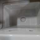 Utility Sink, Wall Mounted Farmhouse Bathroom Sink, Modern Laundry Sinks Above Counter, Floating Porcelain Ceramic Tub High Back for Garage, Washing Room, Kitchen