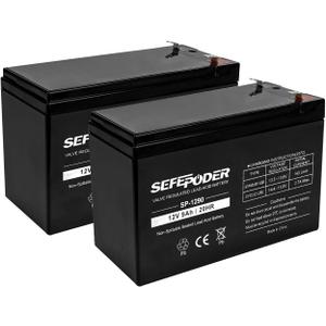 12V 9Ah Rechargeable Sealed Lead Acid BatterySLA 2 Pack (F2 Terminals)