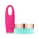 FOREO Eye Revive IRIS 2 Bundle - Lymphatic Drainage Eye Massager IRIS Hydrating Hydrogel Eye Mask, 60 pcs Dark Eye Circle Remover & Eye Bags Remover - Eye Puffiness Reducer - Fuchsia
