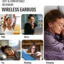 Hearprotek Wireless Headphones, Bluetooth 5.4 Sleep Soft and Lightweight in-Ear Earbuds for Sleeping, 25+Hour Playtime, Ideal for Side Sleepers, Relaxing, Meditating