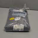 H.VERSAILTEX Linen Blackout Curtains 84 Inches Long 100% Absolutely Blackout Thermal Insulated Textured Linen Look Curtain Draperies Anti-Rust Grommet, Energy Saving with White Liner, 2 Panels, Grey