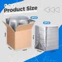 Gilprop 2 Pack Insulated Shipping Box Double Insulated with Aluminum Foil Liner, 10" x 10" x 10" Thermal Insulation Cold Pack Reusable Shipping Cooler Boxes for Frozen Food Meat Fish Mailing Packaging