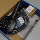 NearMoon Shower Head with Hose, High Pressure Stainless Steel Rain Shower and 3 Settings Handheld Spray Combo with Push Button Flow Control (8 Inch, Matte Black)