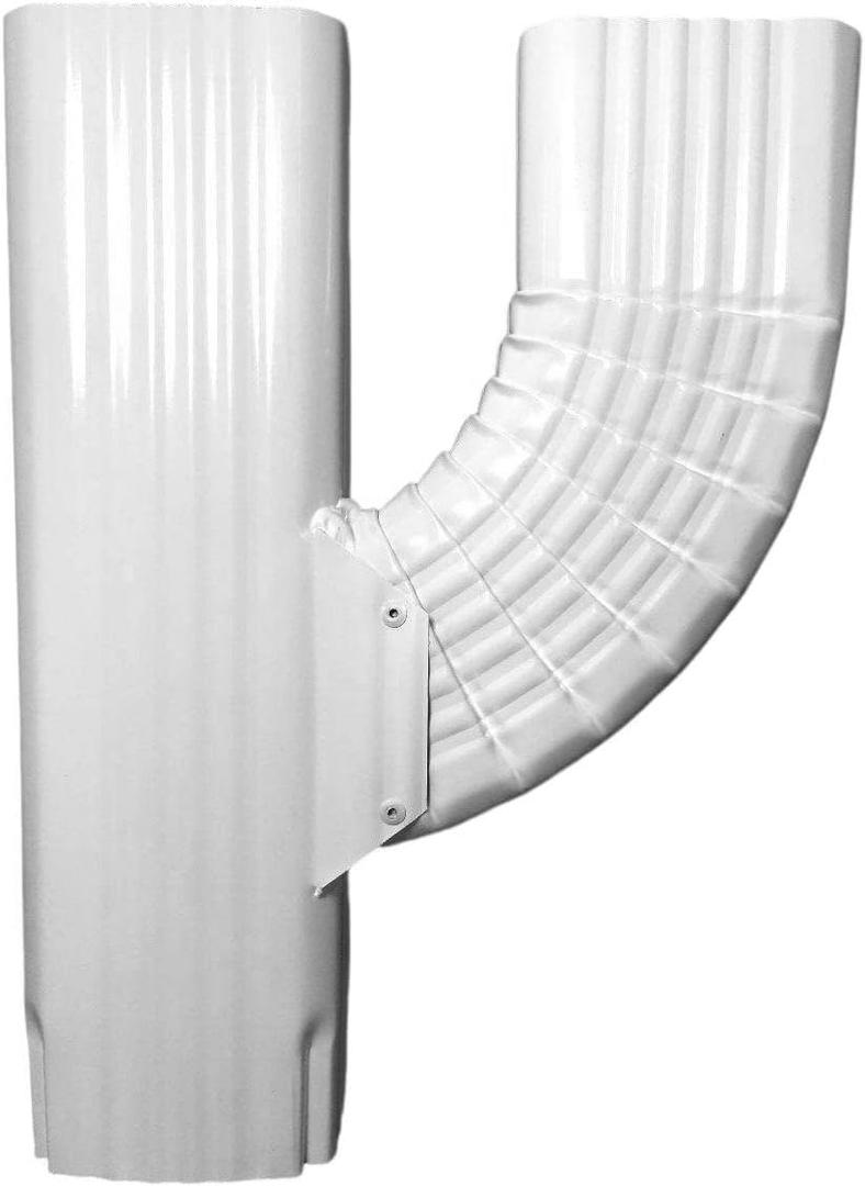 Downspout Gutter Y Connector rain gutter downspout extensions (3x4 UprightOne Upright)