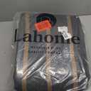 Lahome Neutral Geometric 8x10 Outdoor Rug, Black Washable Rug for Living Room Dining Room, Farmhouse Rhombus Non Slip Non Shedding Indoor Outdoor Carpet for Backyard Deck Office Classroom Decor