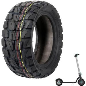 90/55-6 Scooter Tire 10 inch Off Road Tire 10x3.0 Wider & Thicker Rubber Tubeless Tire Motorcycle Electric Scooter Tires Outer Tire Replace for 90/55-6 80/65-6 Tyre Wheel Parts