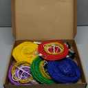 Gulfmew 5 Pcs 12 Inch Large Outdoor Christmas Ornaments Bulb Shape Large Lighted Christmas Ornaments with 90 LED Light Outdoor Hanging Christmas Decoration with Hook for Yard Porch