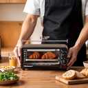 Elite Gourmet ETO236 Personal Compact 2 Slice Countertop Toaster Oven with 15 Minute Timer & Adjustable Temperature, Bake, Broil, & Toast, Black