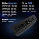 15883323 Front Driver Side Door Lock and Power Window Switch with Black Bezel Cover for Chevy Avalanche Silverado Suburban Tahoe Cadillac Escalade GMC Yukon Sierra Yukon XL 2003-2008 901-075