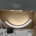 Lash Light Lash Lamp for Eyelash Extensions Adjustable LED Floor Eyelash lamp Half Moon Light Tattoo Shadowless Lighting for Beauty Skincare Nail Tech Tattoo Artists WR White