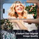 3 x Goton Compatible for iPhone Air Camera Lens Protector 2025, 1-Pack Aluminum Alloy Metal Cover with HD Tempered Glass for iPhone 17 Air, Pro Camera Style, Shatter-Resistant, Scratch-Proof (Blue)