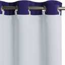 KGORGE Blackout Curtain Liners - Sun Light/Heat Blocking Liner Drapes, Blackout Lined for L 84" Drapes Hang with Rings/Tab (1 Pair, 50" Wide by 80" Length, Grayish White, Free Rings Included)