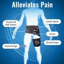 Bodymate Adjustable Hip Brace - Sciatica Pain Relief Belt for Men and Women | Sacroiliac Support for Sciatic Nerve Pain, Groin, Hamstring, Joints, Pulled Muscles, Hip Arthritis (Medium, Hip 32-44 Inches)