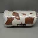 LE SURE Waterproof Puppy Blanket for Small Dogs - Washable Double Sided Dog Blankets with Warm Jacquard Shag and Soft Sherpa Fleece, Pet Cat Blanket for Couch Protection, 3D Textured Checks, Brown,S(25x35"), Brown Checks