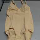 SHAPERX Women's Seamless Shapewear Bodysuit Tummy Control Body Shaper Waist Snatching Body Suit, SZ5213-Beige-L/ XL