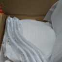 Round Side Table, 3-Tier Circular End Table with Storage Shelf,White Accent Sofa Table for Small Spaces,Round Corner Coffee Table Nightstand for Living Room, Bedroom,19.6 inch Diameter