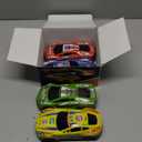 7 Inch Friction Powered Car Toys Set 4 Pack Push and Go Pull Back Race Trucks Toy Cars for Toddlers 3 4 5 6 Year Old Boys Girls Kids Birthday Gifts