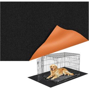Mat for Under Dog Crate Washable Dog Crate Mat Pet Mats for Floor Waterproof Dog Mat Non-Slip Pads for Kennel Training Protect Floors (47" x 31.5" x 0.22")
