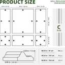Peel and Stick Wall Molding Kit, Wainscoting Panels 24 PCS
