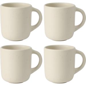 Oprah's Favorite Things - Corsica Clay 4 Piece Mug Set - Sea Salt White