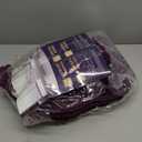 HOMEIDEAS 3 Pieces Dark Purple Bathroom Rugs Set, Ultra Soft Non Slip Bath Rug and Absorbent Chenille Bath Mat, Includes U-Shaped Contour Rug, Bath Mat and Toilet Lid Cover, Perfect for Bathroom Floor (20"x32"+U 20"x24"+Cover 18"x21")