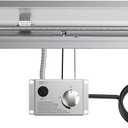 Skyflame 30" Linear Stainless Steel Fire Pit Drop-in Burner Kit with Flame Sensing, Electronic Spark Ignition, and Propane Regulator Hose Set