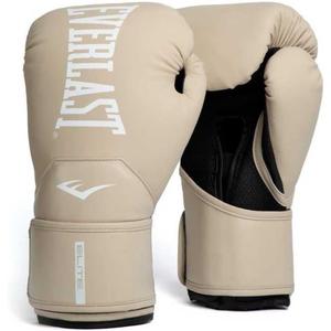 Everlast Elite 2 Boxing Gloves, Pro Training Gloves for Men and Women, Secure Fit Hook and Loop Closure & Ventilation, Heavy Bag & Speedbag Training (Tan, 10oz)