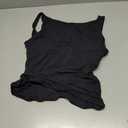 SUUKSESS Women Padded Open Back Boat Neck Tank Tops Double Lined Basic Shirts Size M